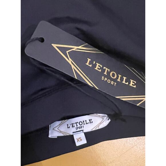 L'Etoile Sport Sleeveless Strappy Cross Back Sports Bra Black Womens Size XS NWT - Picture 8 of 8